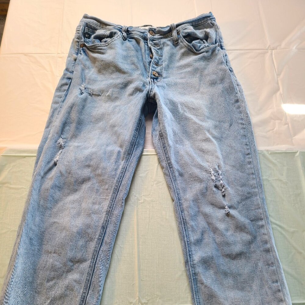 KANCAN MAURICES SIZE 30 RAW CROP HEM LINE